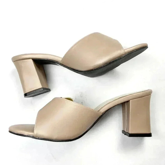 PENNE Pink Slide-On Heeled Sandals - Picture 5 of 5